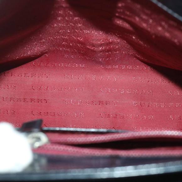 BURBERRY Shoulder Bag Leather Black Auth ac2232 - Picture 12 of 16